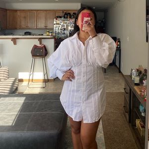 Zara Poplin shirt dress